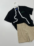 Sporty lettering overfit short sleeve T-shirt