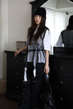 Mor chiffon blouse