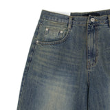 Premium Teen washed wide denim