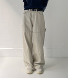 [unisex] Pintuck Carpenter Adjust Wide Pants