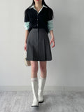 Sol Half Pleated Midi Skirt