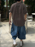 Koo Diagonal Cargo Bermuda Denim