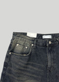 Tin Washing Bermuda Cargo Denim