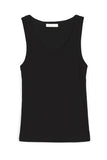 Line ribbed sleeveless