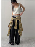 [2way!] Color matching track wide pants