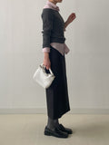 Chilia H-Line Slit Long Skirt