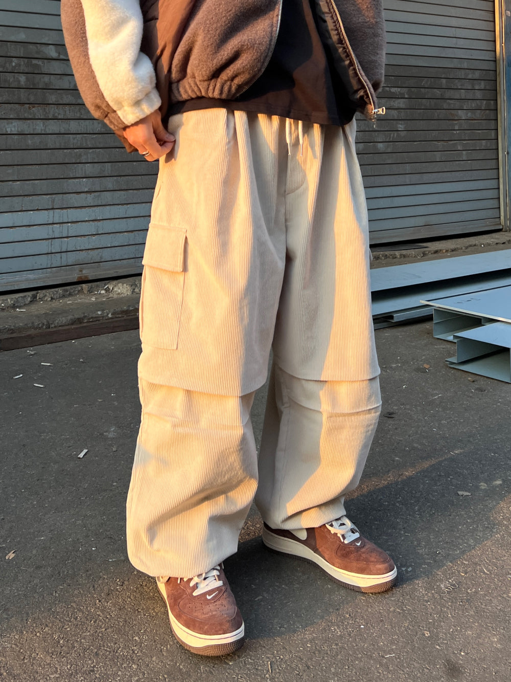 【KOOLOSET】Corduroy Tuck-Tuck Cargo Pants KOOLOSET (クロゼット) - コーデュロイタックカーゴパンツ