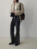 [Tie SET] Sheep V-neck Knit T-shirt
