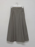 Pie pintuck banding long skirt