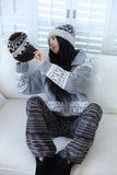Snowflake Nordic Knit Zip-up