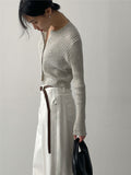 Spen Symbol Ribbed Crop Cardigan