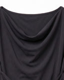COWL DRAPE TIE TOP