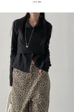 [Bustier SET] Serine Rib Cardigan T-shirt