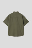 Rivet Patchwork Short Sleeve Shirt