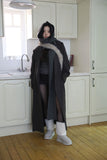 Odd knit hood muffler