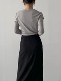 Cutting Rib T-shirt
