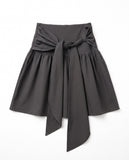TIE WRAP MIDI SKIRT