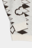 Cloud brush graphic knit