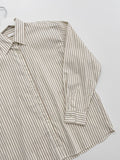 Warm Multi Stripe Loose Fit Shirt