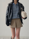 Crocker Glossy Leather Overfit Blouson