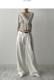 [Belt SET] Cabra Cotton Wide Pants