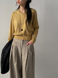 Cupid Herringbone Wide Slacks
