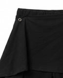 EYELET DRAPE SKIRT PANTS