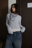 Mongle Fur Round Knit