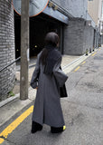 WOOL HIGHNECK LONG COAT