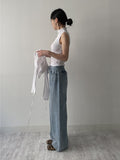[SET] Luca Strap Drape T-shirt
