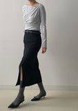 Cloud Shirring Drape T-Shirt