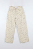 Small flower cotton pants