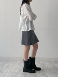 Frill Round Blouse