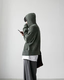 Lutz Pigment Hood Cardigan