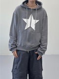 One star hoodie zip-up