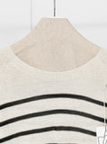 [Premium] Whole Garment Julie Dangara Short Sleeve Knitwear