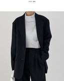 [unisex] Polka Raffel Overfit Single Blazer