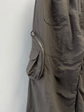 Nylon Round Zipper Pocket Pants