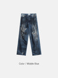 Destroyed Oil Washed Denim