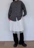 RIBBON TULLE MINI SKIRT