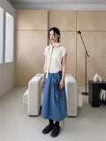 DOUBLE STRAP COTTON SKIRT