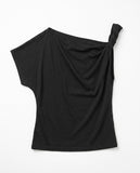 UNBAL SHOULDER TOP