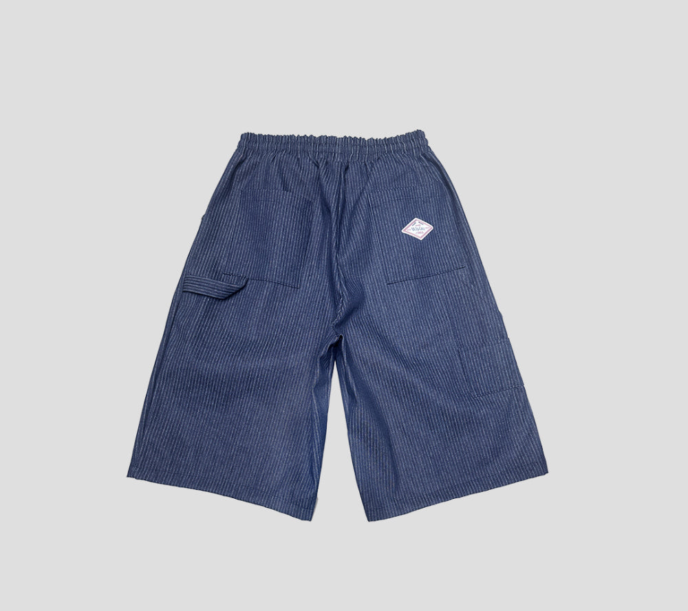 【KOOLOSET】Stripe Carpenter Bermuda Pants KOOLOSET (クロゼット) - ストライプカーペンターバミューダ