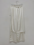 Satin Tia Layered Wide Pants