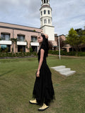 DOUBLE LAYERED MESH SKIRT