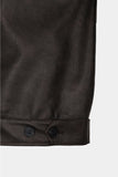 Hipper Button Leather Jacket