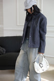 Argyle snap boucle jacket