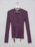 Hush V-neck ribbed cardigan