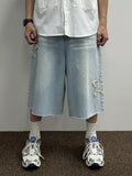 Vintage Star Patch Bermuda Denim