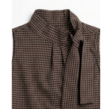 CHECK SLEEVELESS SHIRT